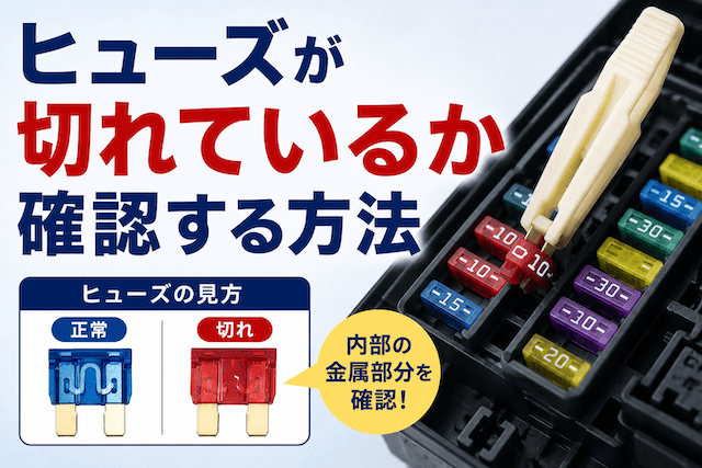 ヒューズが切れているか確認する方法