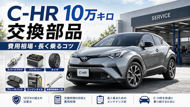 【C-HR 10万キロ】必須の交換部品リストと費用相場を完全解説